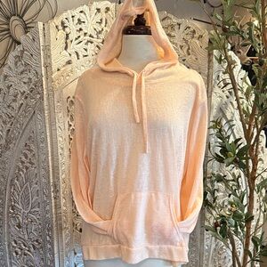 Vintage Light Peach Hoodie Sweatshirt